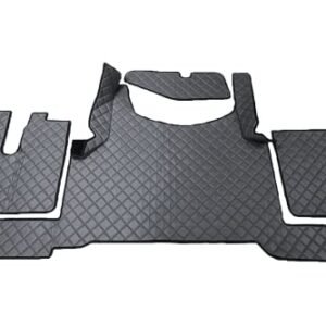 KRAM-TRUCK Auto Fußmatten Kompatibel mit Man TGX ab 2021 Automatik, Graphite, Schwamm Kunstleder 1 cm, Hygienezertifikat, Komfortbezüge - Image 2