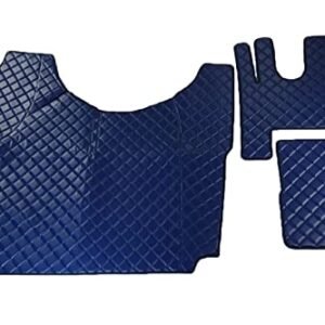 Kram-Truck - Steppmatten, Kompatibel mit Renault Gama T, Passgenaue LKW Fussmatten, Vollboden, Tunnel, langlebig und praktisch, auffälliges Design, Marineblau - Image 1