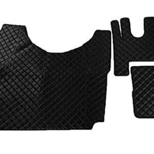 Kram-Truck - Steppmatten, Kompatibel mit Renault Gama T, Passgenaue LKW Fussmatten, Vollboden, Tunnel, langlebig und praktisch, auffälliges Design, schwarz - Image 1