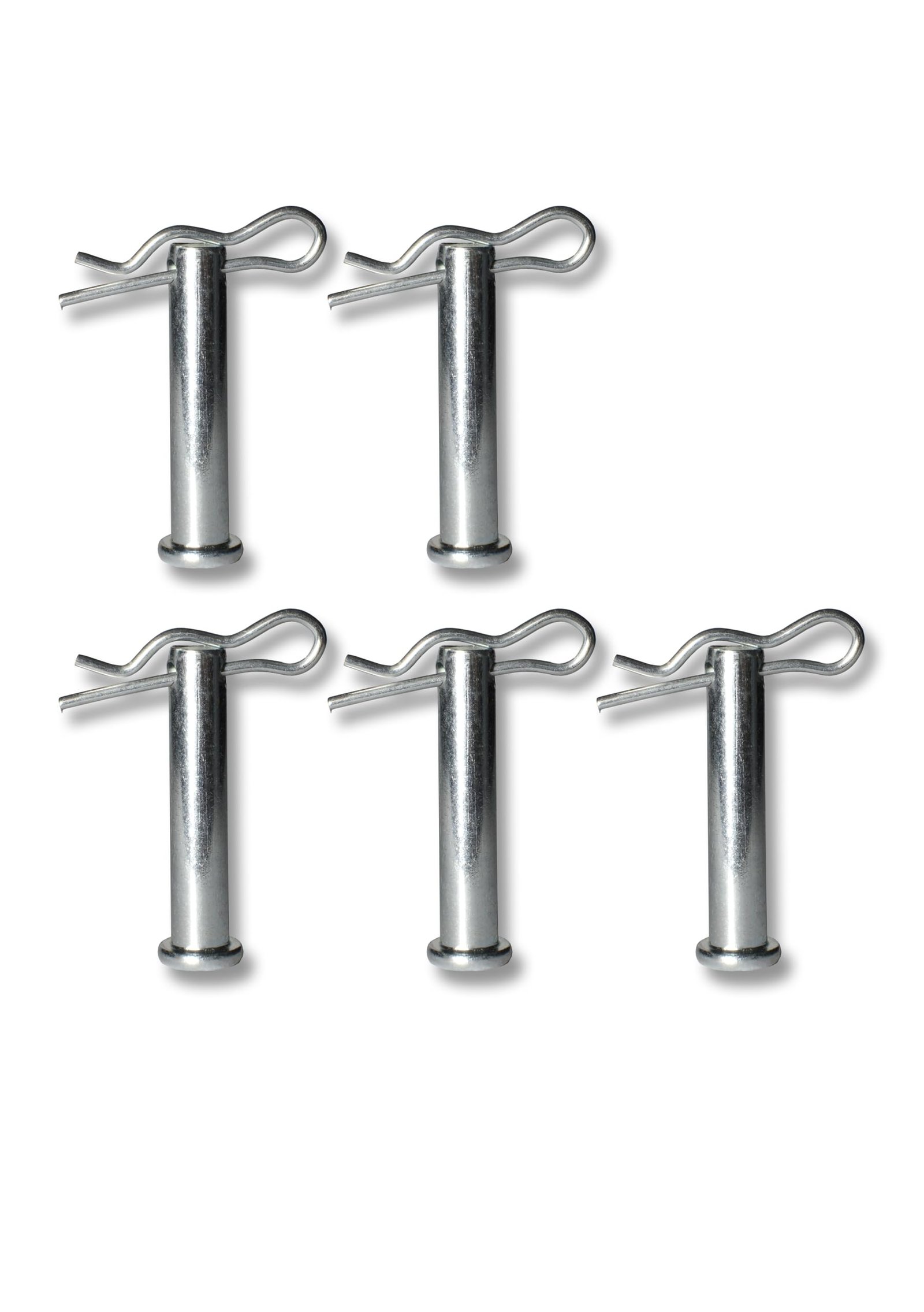 Werhe® 5 tlg. SchnellwechselBolzen für Erdbohrer. Bohrerverschluss Sicherungsbolzen mit Splint. Hergestellt aus hochwertigem Federstahl . Bolzen Passend für alle universell Erdbohrer