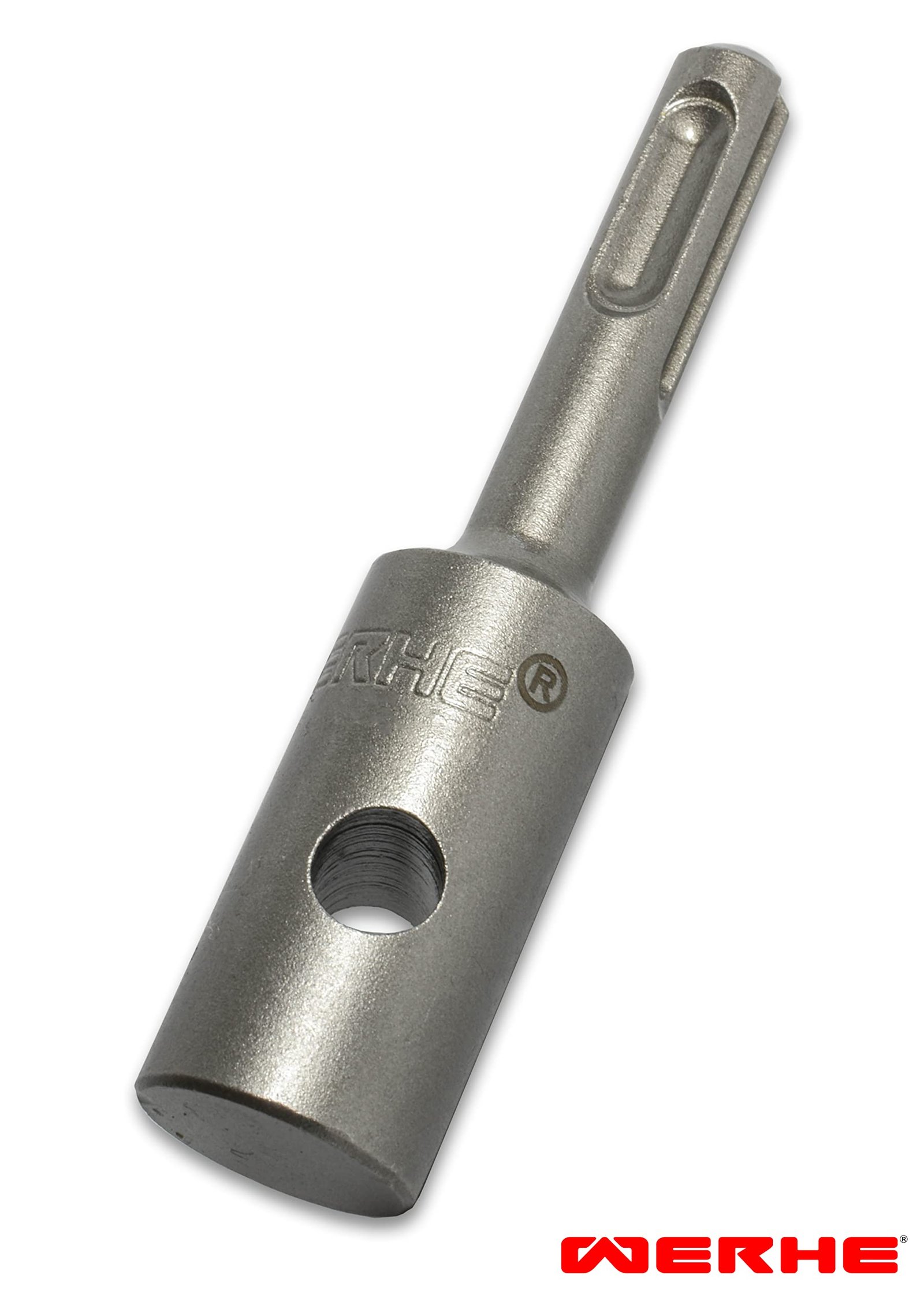 WERHE Erdbohrer-Set Ø80mm 80cm lang mit SDS Plus Adapter – Robuster Stahl mit metallklingen für Zaunbau und Gartenarbeit – Kompatibel mit Standard-Bohrmaschinen - Image 5