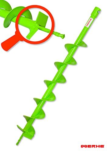 WERHE Erdbohrer für Bohrer mit Adapter 25 mm auf 20 mm ⌀100 mm, Länge 80 cm - Brunnenbohrer, Baumpflanzbohrer, Erdbohrer, Pfahlbohrer, Dükerbohrer - Image 3