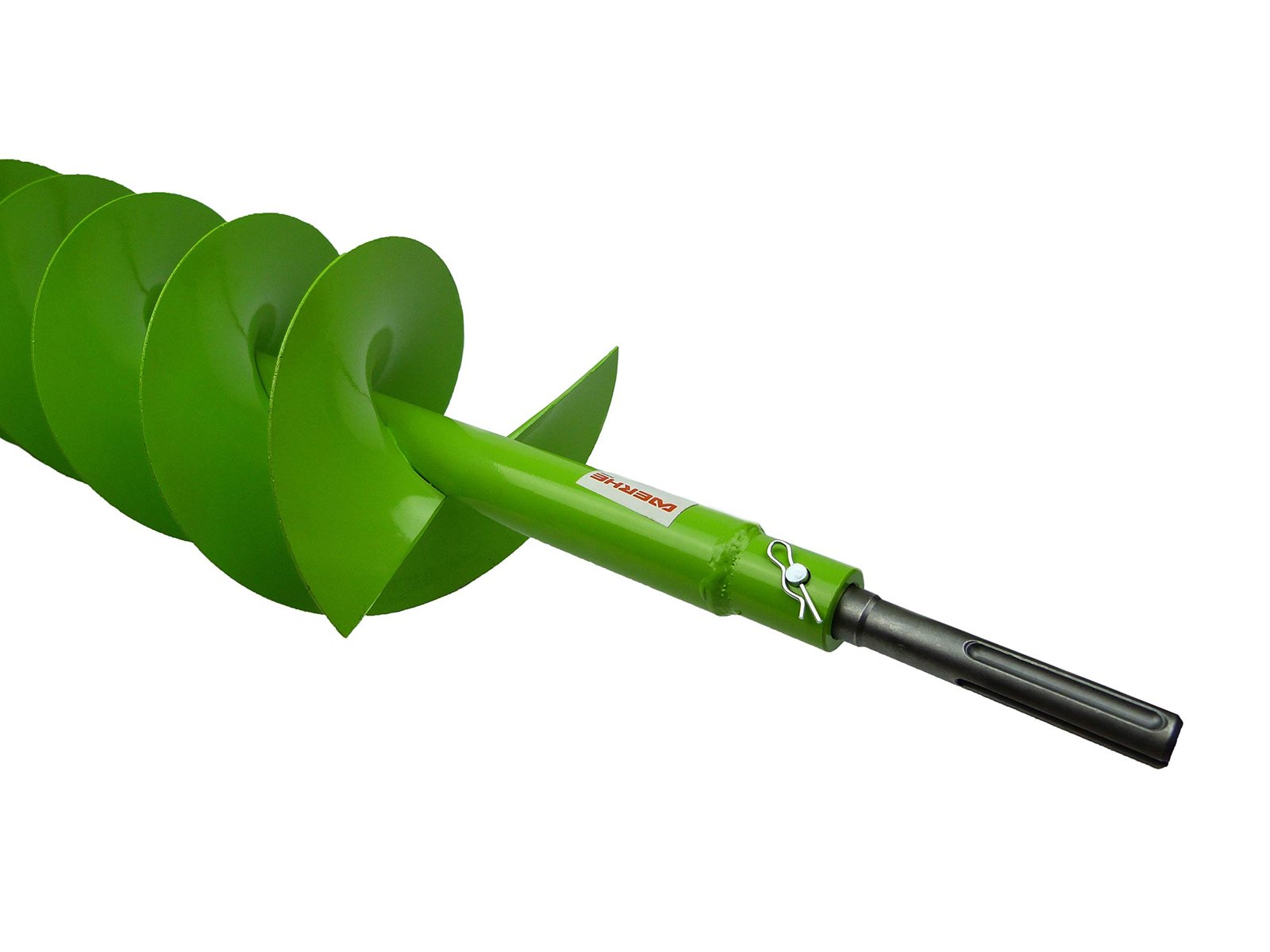 WERHE Erdbohrer mit SDS Max Aufnahme 60mm robuste Bohrspitze Pfahlbohrer Bohrer 60mm - Image 8