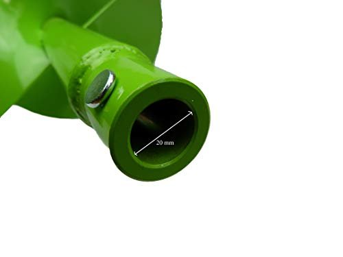 WERHE Profi Bohrer für Erdbohrer 40 mm Pfahlbohrer Brunnenbohrer präzise Bohrspitze Doppelspiral Hartmetall eco Farbe mit Hex Adapter - Image 3