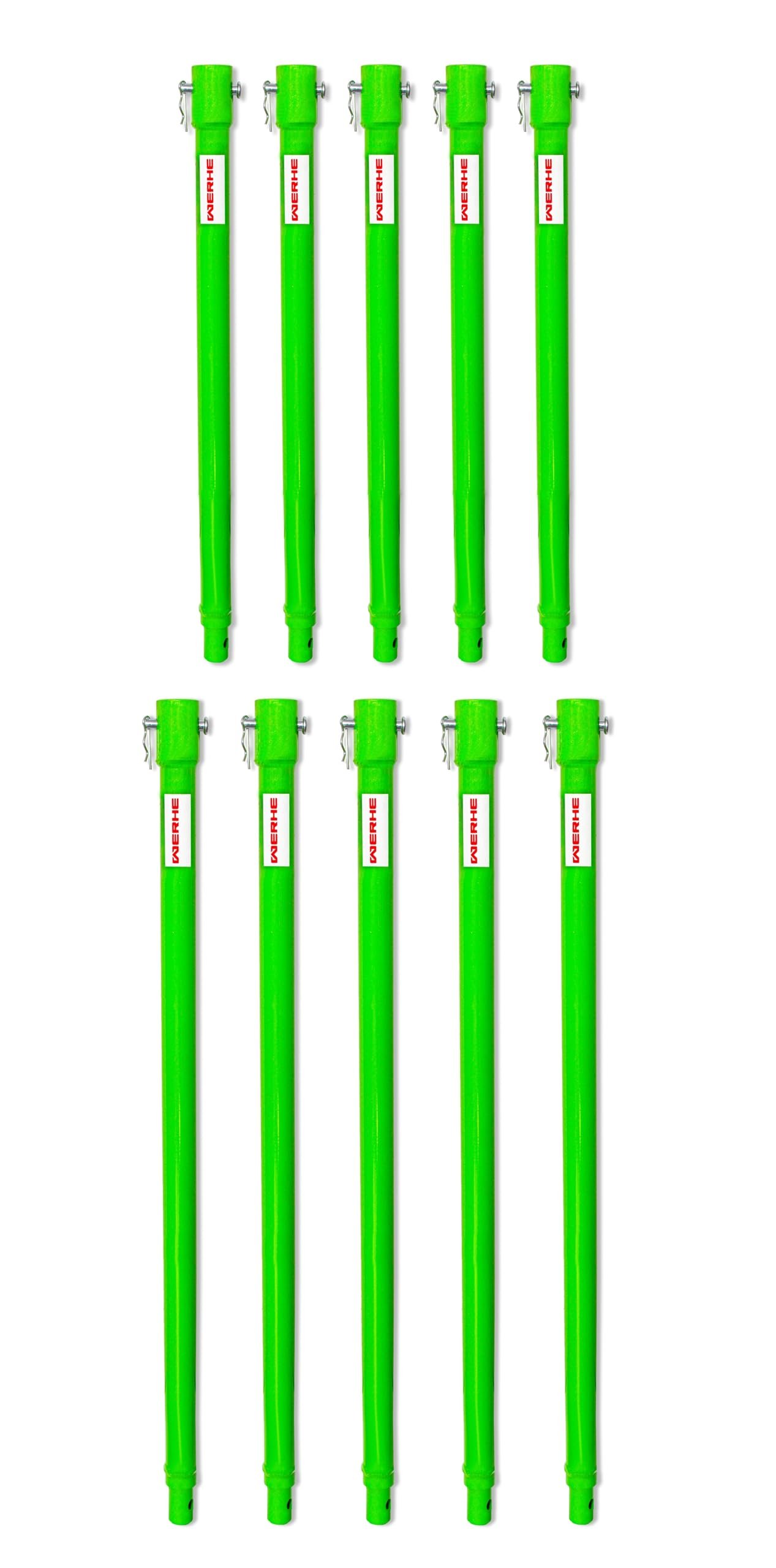 WERHE Verlängerungsstück für Erdbohrer Set 5x40 cm und 5x60 cm - 5000 mm - Robuster Stahl für tiefere Bohrungen - Profi-Qualität - Image 1