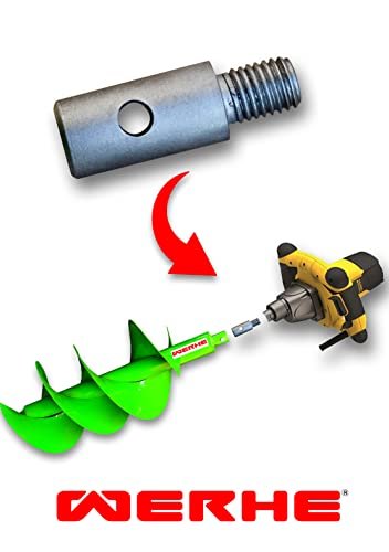 WERHE® Adapter M14 für Erdbohrer – Rührwerksadapter aus Hartstahl - Image 4